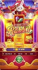 Fortune Rabbit · Pengenalan simbol Wild, simbol kelinci emas, dan angka hadiah pada gulungan 3-4-3.